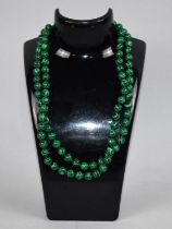 A Reproduction String of Malachite Type Beads