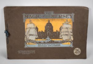 A Bound Booklet, The Magic of the Mersey, Being Six Faximile Watercolour Drawings by Sam. J. M Brown