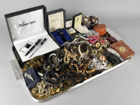 A Large Collection of Various Costume Jewellery, Seiko Wristwatch, Earrings, Necklaces Etc