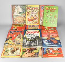 A Collection of Various Vintage Childrens Annuals to include The Tip Top, Beano Etc