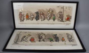 Two Framed Boris O'Klein (FR. 1893-1985) Dogs of Paris Prints, Signed and Titled in Pencil