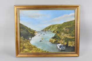 A Framed Oil on Board Depicting Estuarine Scene, Signed Frank Smith and Dated 1987