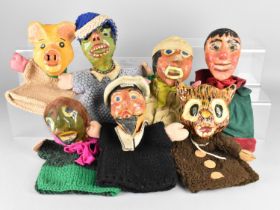 A Collection of Various Vintage Puppets