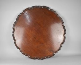 A 19th Century Mahogany Pie Crust Circular Tray Top, 79cms Diameter