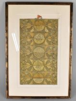 A Framed Indian Odisha Pattachitra on Palm Leaf, 19x34cms