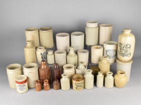 A Collection of Various Stoneware Pots and Bottles Etc to include 'Pure Fresh Cream, Wigtownshire