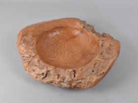 A Turned Burr Wood Bowl