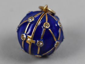 A Silver and Enamel Pendant