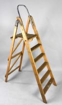 A Wooden Six Step Step Ladder