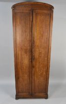 An Early 20th Century Oak Robe, Now With Later Fitted Store, 57x30x187cms High.