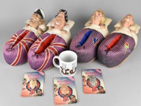A Collection of Spitting Image Collectables to Comprise Two Pairs of Slippers, Magnet, Mug Etc