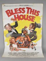 A Vintage Film Poster for Bless This House Staring Sidney James, Diana Copeland, Terry Scott, June