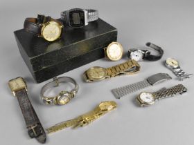 A Collection of Various Vintage and Later Wrist Watches to include Examples by Timex, Monarch,