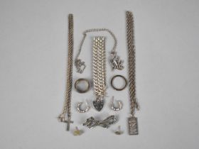 A Collection of Silver and White Metal Jewellery to Comprise Chains, Locket, Pendants, Ring etc