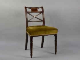 A Single Inlaid Side Chair, Condition Issues