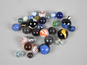 A Collection of Various Vintage Marbles Etc