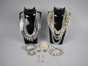 A Collection of Various Nice Quality Vintage Paste, Glass and Faux Pearl Jewellery