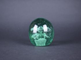 A Victorian Glass Dump Weight, 8.5cms High