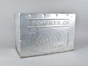 A Vintage Metal Walls Ice Cream Container, 142cms Wide