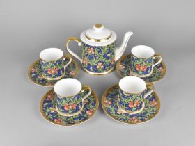 A Victoria & Albert Museum Nikko Company William Morris Iris Pattern Tea Set to Comprise Four