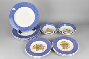 A Wedgwood Sarah's Garden Dinner Set to Comprise Six Large Plates, Seven Side Plates and Six Bowls