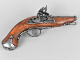 A Reproduction Flintlock Pistol, 28cms