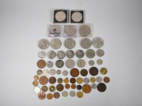 A Collection of Various Vintage English and Foreign Coinage to comprise Crowns, Chinese Coin, Copper