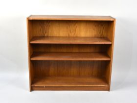 A Late 20th Century Oak Bookcase, 90x27x82cms