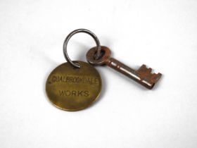 A Vintage Key with Tag for Coalbrookdale Works No 1031