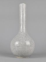 A Chinese Crackle Glazed Bottle Vase, 32cms High