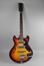 An Audition Semi-Hollow Electric Guitar in Sunburst Finish