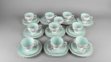 A Tuscan Plant China 'Glendale' Pattern Tea Set to Comprise Eleven Cups, Ten Saucers and Nine Side