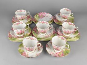 A Royal Albert Blossom Time Tea Set to comprise Seven Cups, Six Side PLates and Eight Saucers