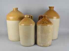 Two Large Brewers Bottles, One with Impressed Inscription 387 Charles Boden Wine Merchant,