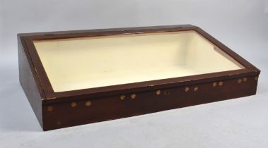 An Early 20th Century Pine Table Top Museum Style Display Case, 105x61x25cms High