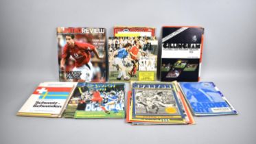 A Collection of Various Football Programmes to Include 42 English and 10 Foreign