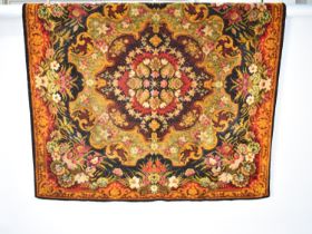 A Vintage Rectangular Chenille Cover, 150x153cms