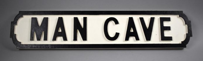 A Wooden Sign, Man Cave, 63cms Wide