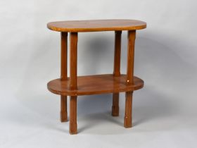 A Modern Oval Two Tier Stand, 54cms Wide