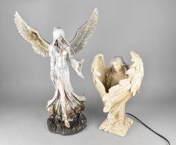 Two Resin Angel Figures