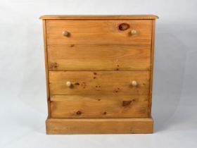 A Modern Pine Two Tier Shoe Cupboard, 80cms Wide