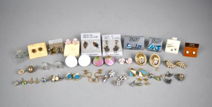 A Collection of Various Earrings to Include Enamel Examples