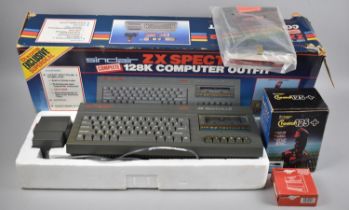 A Vintage Sinclair ZX Spectrum+2 128k Computer Outfit by Dixons, Does Not Include Software Pack,