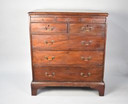 A 19th Century Mahogany Chest of Two Short and Three Long Drawers with Top Three Smaller Drawers