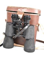 A Pair of Lieberman & Gortz 20x24 Binoculars in Leather Case