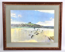 A Framed Seaside Print, 49x37cm