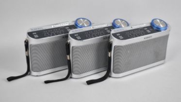 Three Modern Roberts New Classic Three Band Portable Radios