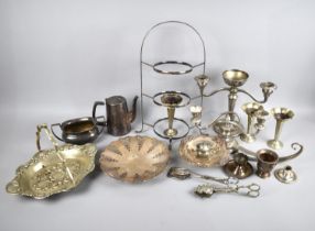 A Collection of Various Items of Silver Plate