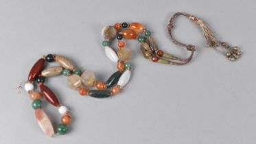 A Far Eastern/Chinese Semi-Precious Stone Necklace With Various Precious Stone Beads to include