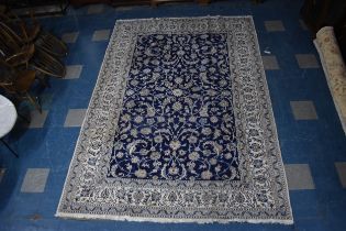 A Fine Silk Nain Carpet, 349x246cm